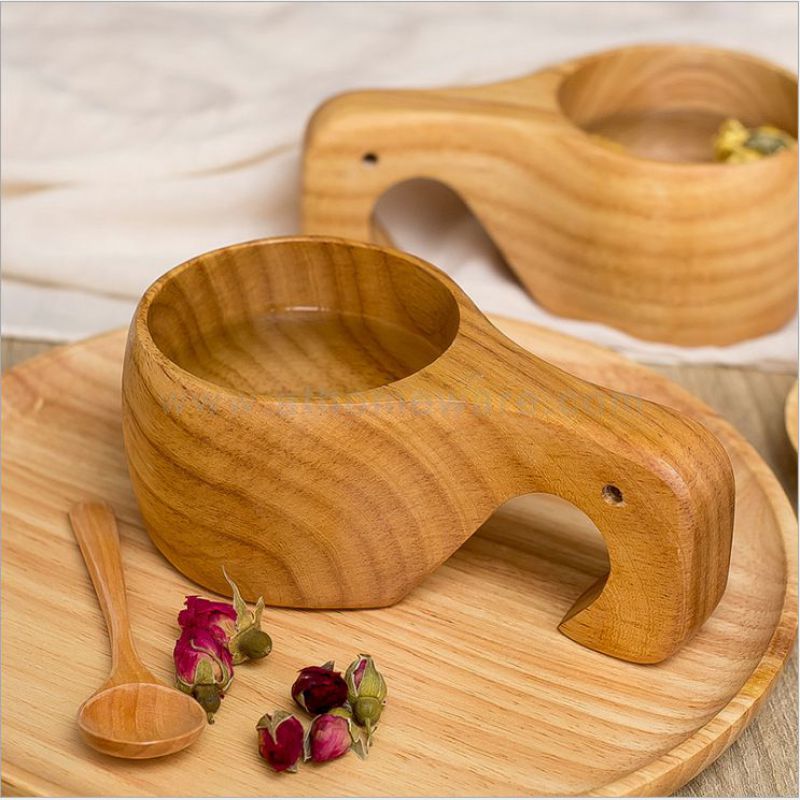 Wood Cup, Wooden Cup Wooden Tea Set Cup Handmade Natural Solid